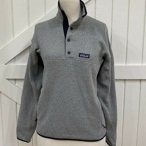 Patagonia Mens S Gray Blue Better Sweater Snap T